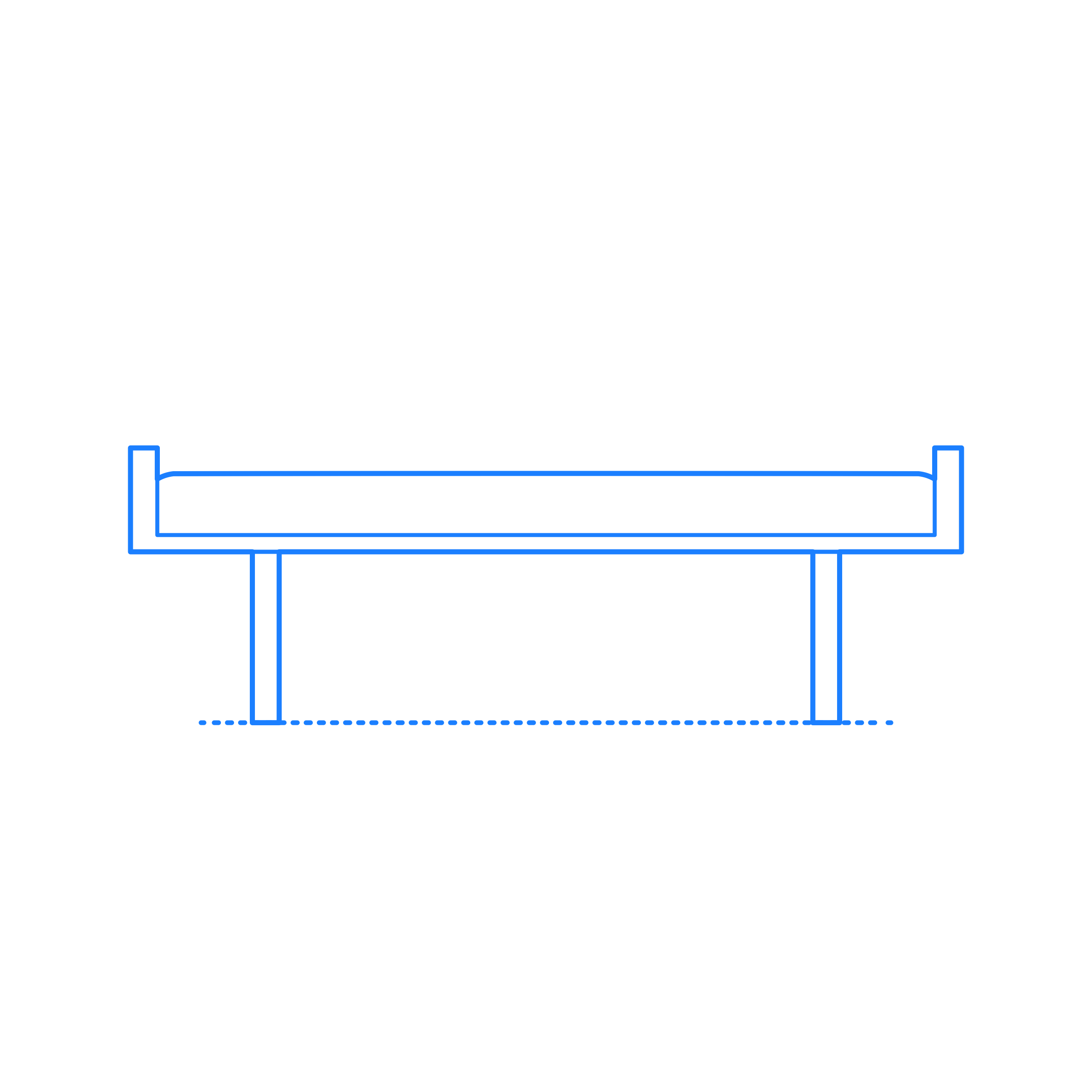 Furniture Benches Profile Bench Outline Drawing Svg Vector Free Vectors